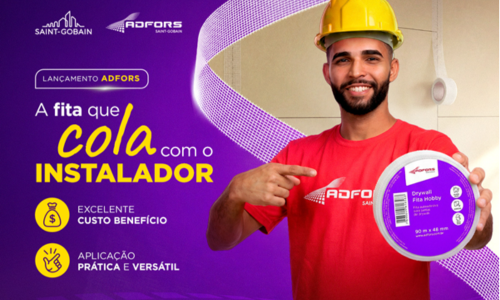 Lançamento da Fita Hobby Adfors para tratamento de juntas autoadesivo em drywall