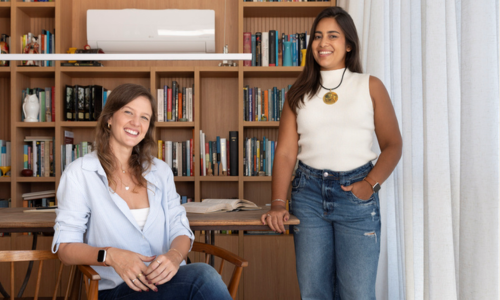 Priscilla Corbellini e Ana Clara Lopes do escritório Corbellini Lopes na CASACOR Rio de Janeiro